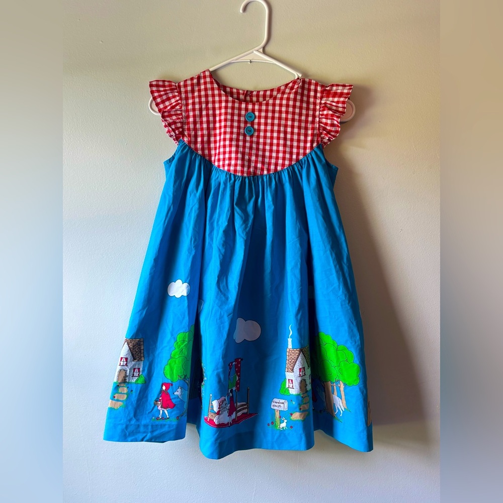 Eleanor Rose Red and White- little red riding hood dress